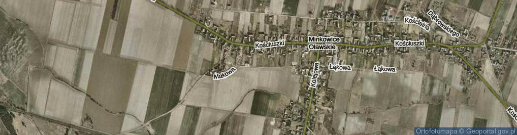 Zdjęcie satelitarne Makowa ul.